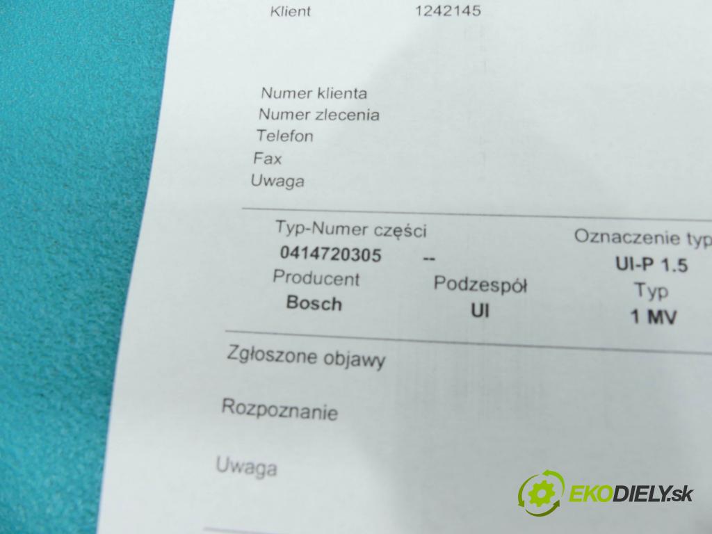 Vw Touareg I 2002-2010 5.0 TDI 313 HP automatic 230 kW 4921 cm3 5- vstrekovacie čerpadlo 0414720305 (Vstrekovače)