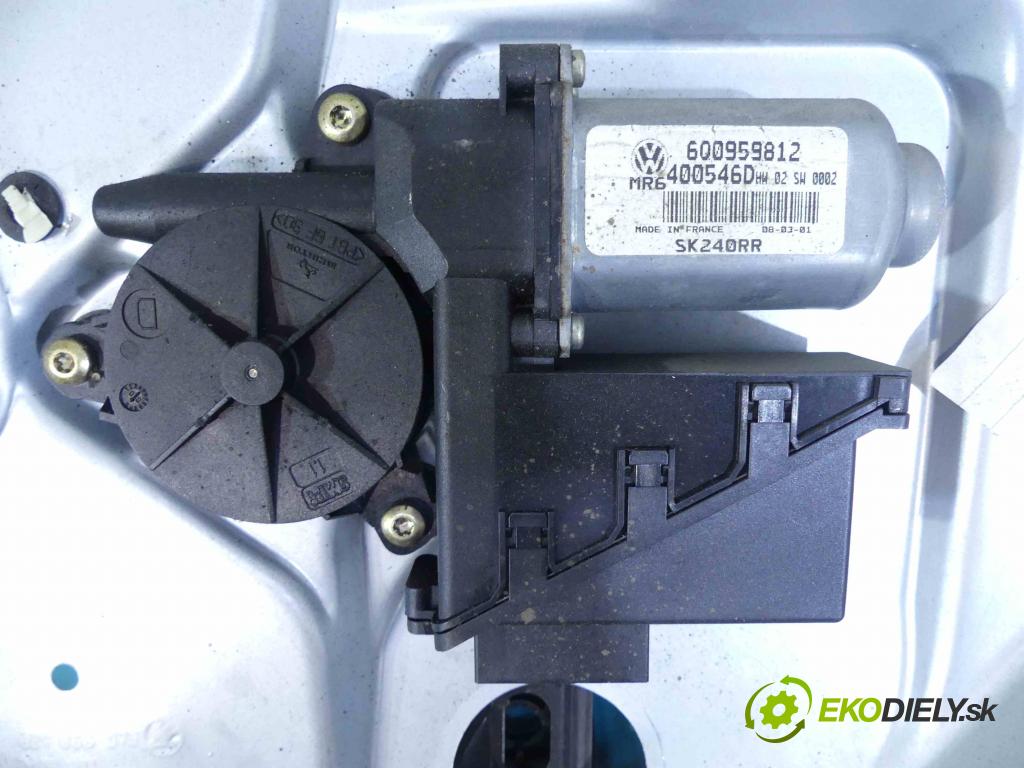 Skoda Fabia I 1999-2007 1.9 tdi 101 hp manual 74 kW 1896 cm3 5- mechanismus stahování zadní levý 6Y0839756C