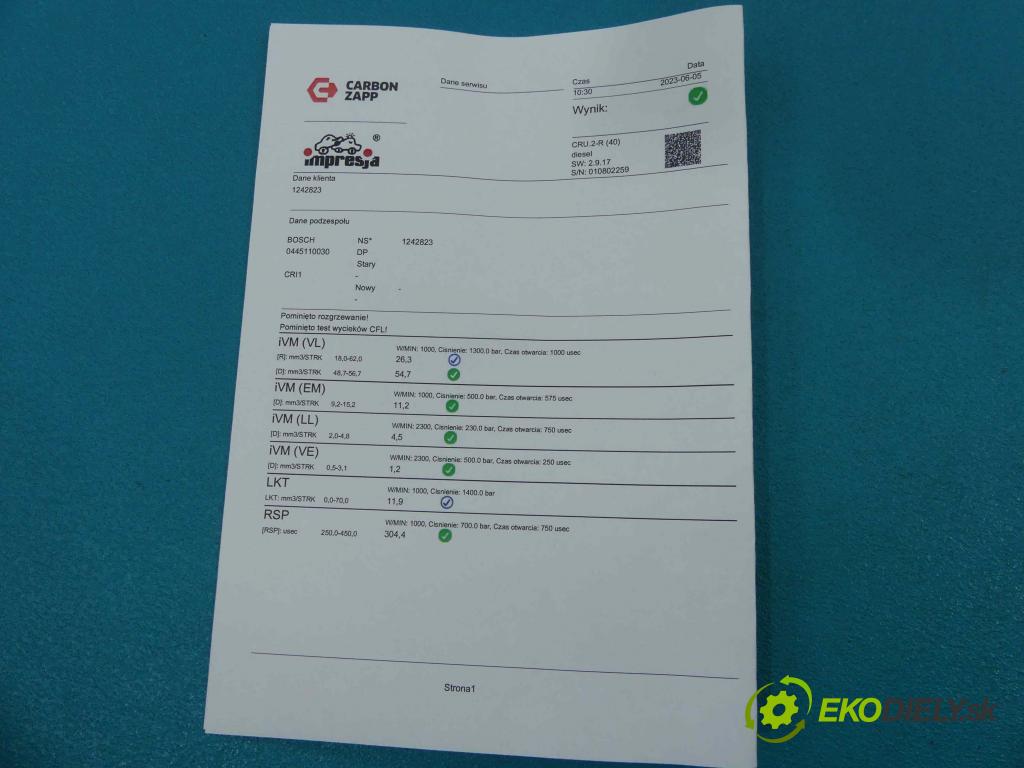 Renault Scenic II 2003-2009 1.5 dci 101 HP manual 74 kW 1461 cm3 5- vstrek 0445110030 (Vstrekovače)