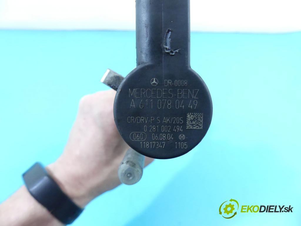 Mercedes A W169 2004-2012 2.0 cdi (640941) 140 HP manual 103 kW 1992 cm3 5- lišta vstrekovacia 0281002494 (Vstrekovacie lišty)