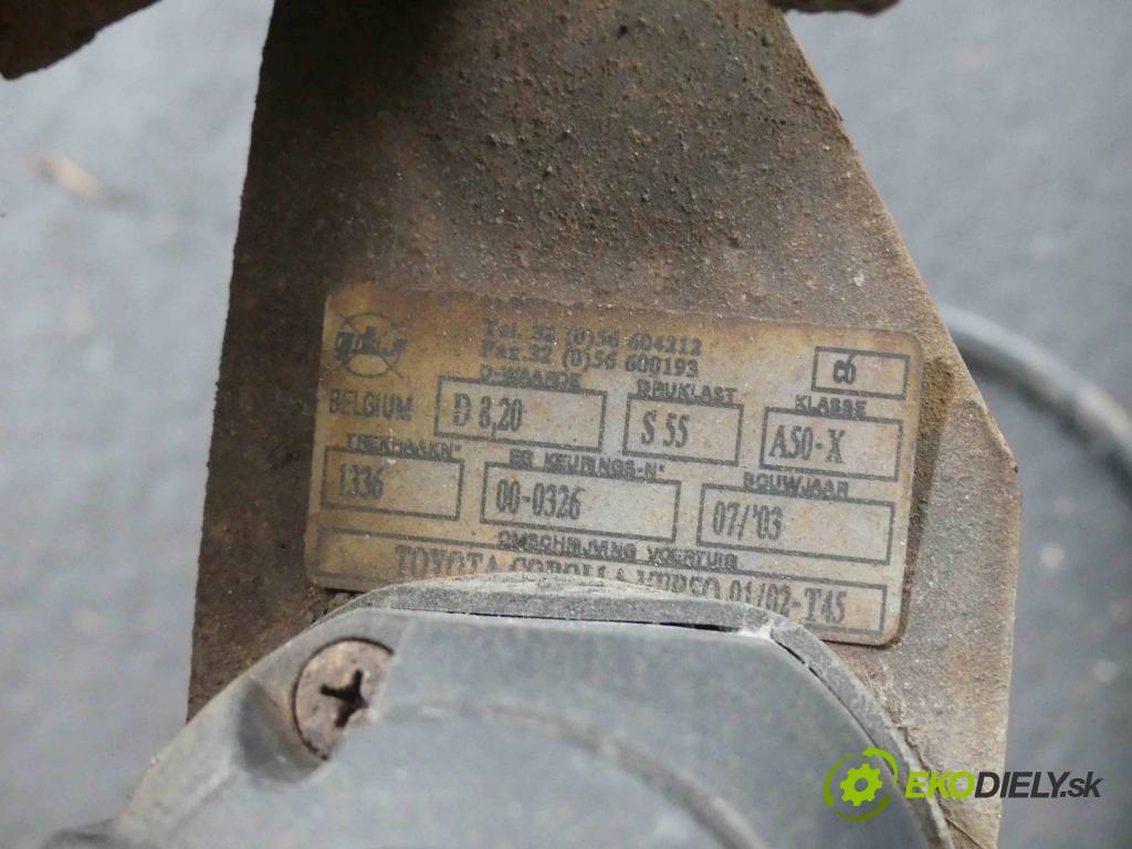 Toyota Corolla Verso I 2001-2004 2.0 D4D 90 hp manual 66 kW 1995 cm3 5- oko tažné