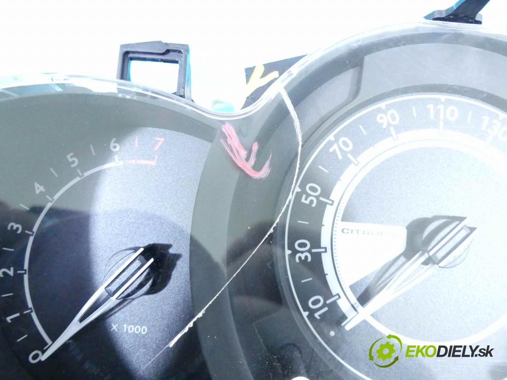 Citroen C3 II 2009-2016 1.2 Tech: 82 HP manual 60 kW 1199 cm3 5- prístrojovka/ budíky 98041179XT (Prístrojové dosky, displeje)
