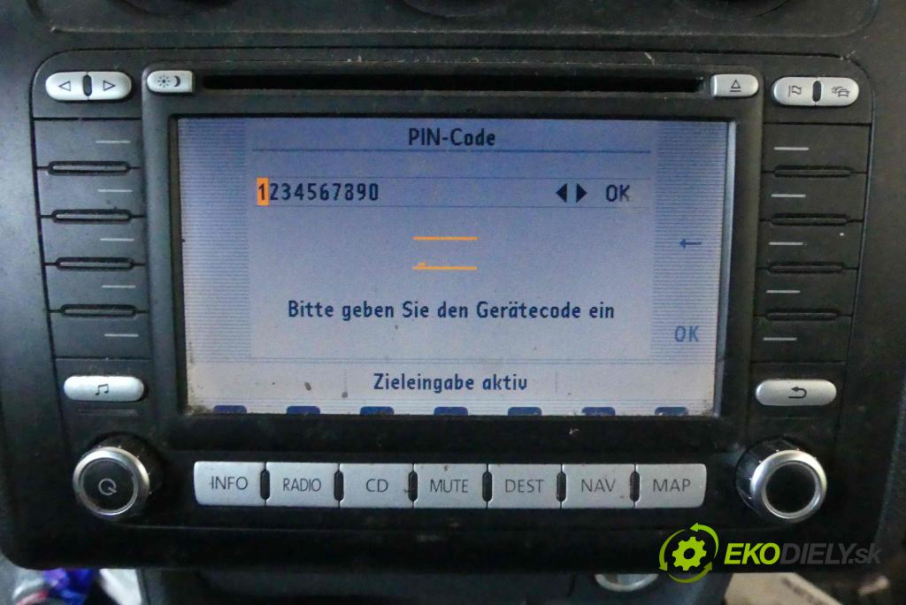 Vw Touran I 2003-2015 2.0 tdi 140 HP manual 103 kW 1968 cm3 5- Radio továreň: 1K0035198CX