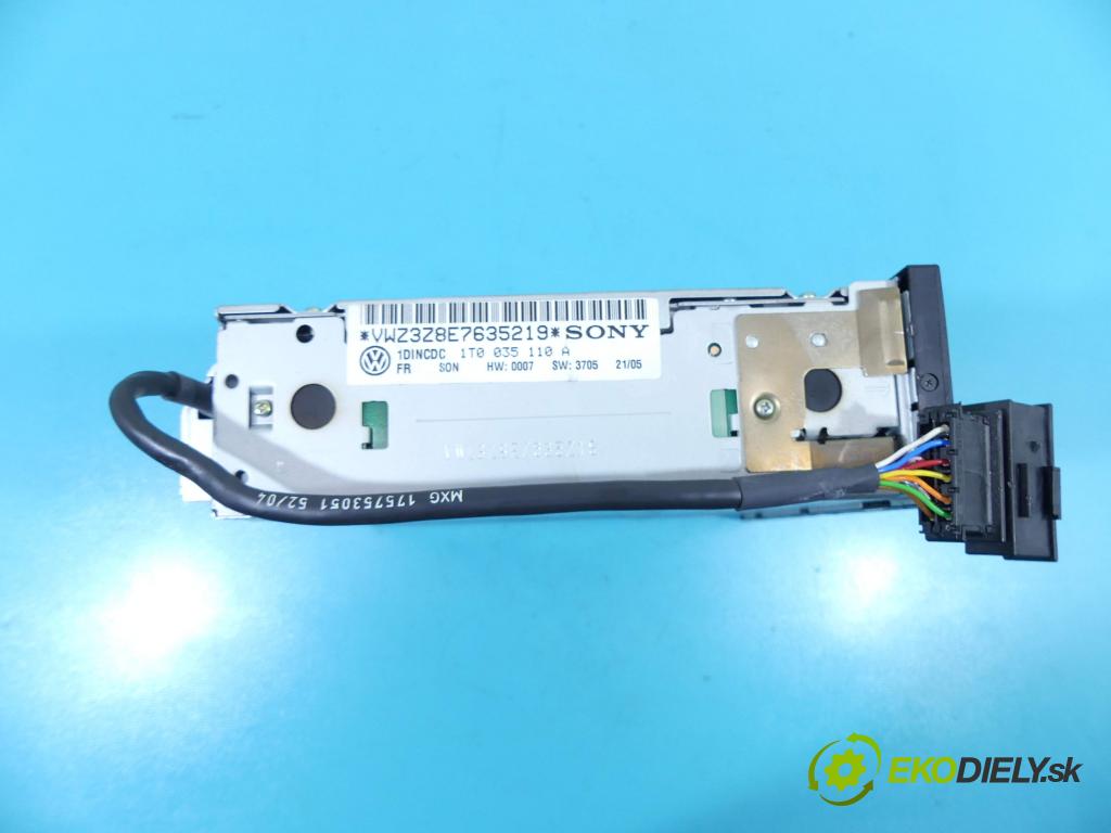 Vw Touran I 2003-2015 2.0 tdi 140 HP manual 103 kW 1968 cm3 5- Menič: cd 1T0035110A (CD meniče)