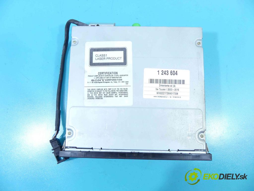 Vw Touran I 2003-2015 2.0 tdi 140 HP manual 103 kW 1968 cm3 5- Menič: cd 1T0035110A (CD meniče)