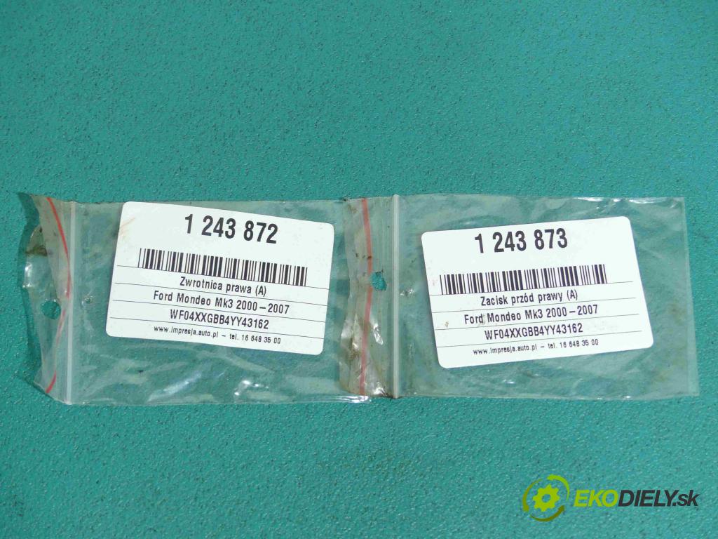 Ford Mondeo Mk3 2000-2007 1.8 16v 125 HP manual 92 kW 1798 cm3 4- brzdič predné pravý (Ostatné)