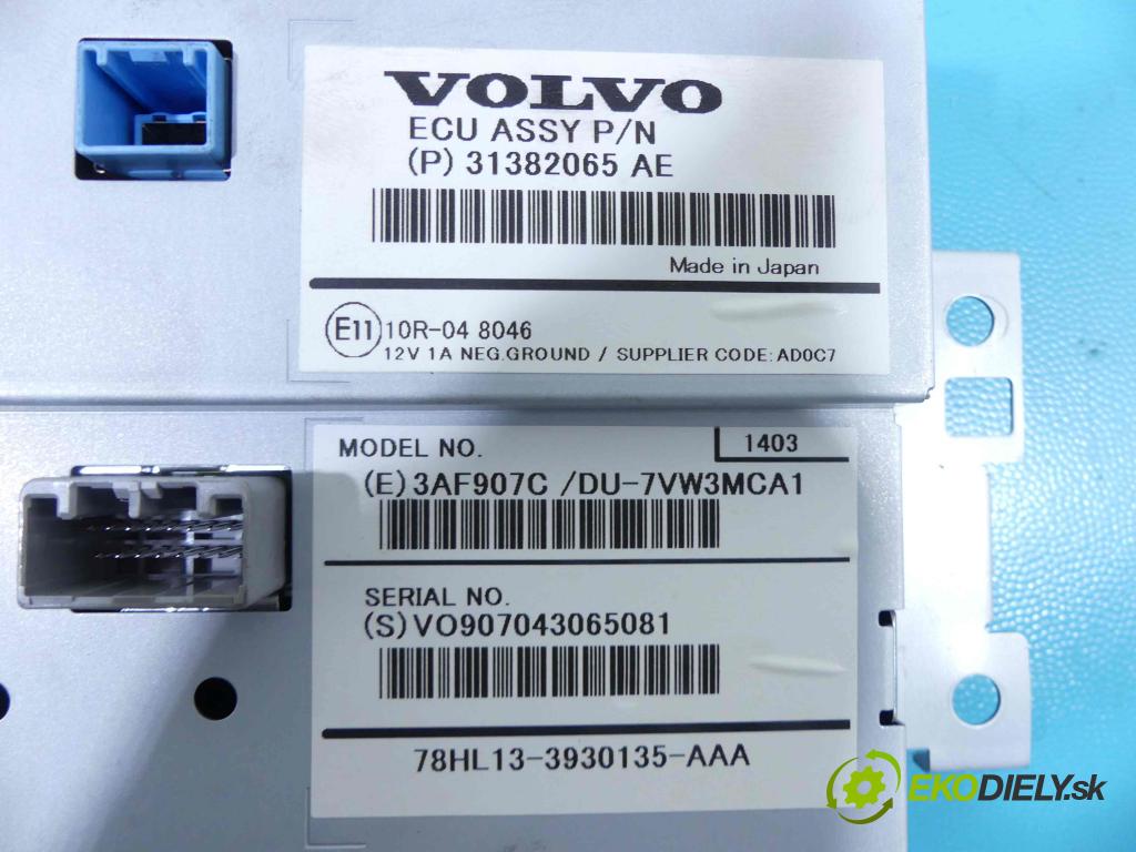 Volvo V60 I 2010-2018 2.4 D5 181KM automatic 133 kW 2400 cm3 5- Zobrazit: 31382065AE (Prístrojové dosky, displeje)