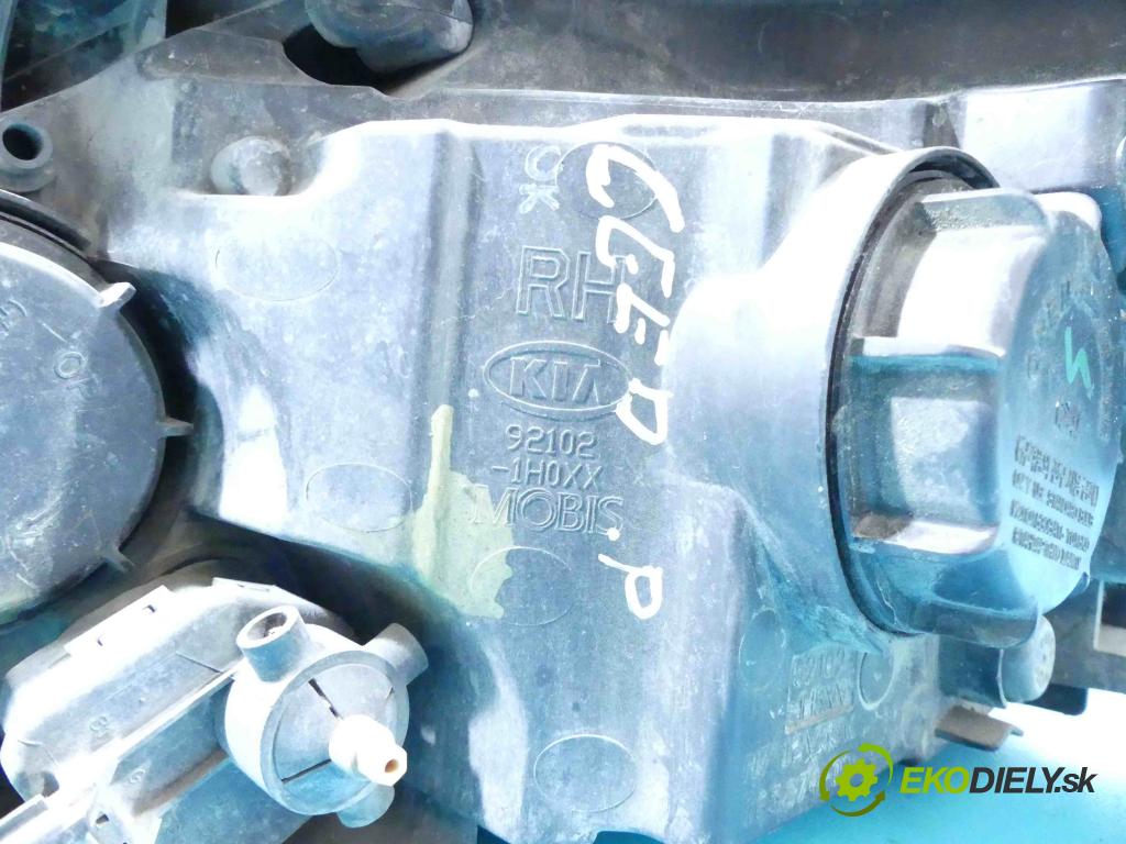 Kia Ceed I 2006-2012 2.0 crdi 140 HP manual 103 kW 1991 cm3 5- Reflektor: pravý 92102-1H0XX (Pravé)
