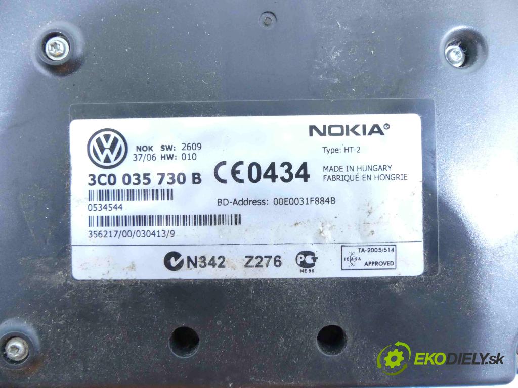 Vw Passat B6 2005-2010 1.9 tdi 105 HP manual 77 kW 1896 cm3 5- modul riadiaca jednotka 3C0035730B (Ostatné)