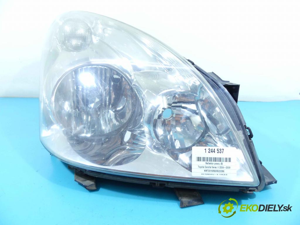 Toyota Corolla Verso II 2004-2009 2.0 D4D 116 HP manual 85 kW 1995 cm3 5- Reflektor: pravý  (Pravé)