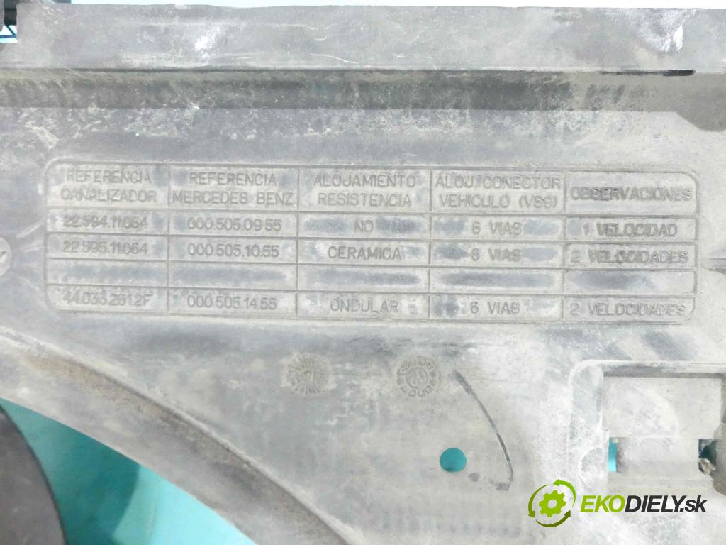 Mercedes Vito W638 1996-2003 2.2 cdi 122 HP manual 90 kW 2151 cm3 5- Ventilátor chladiča 0005050955