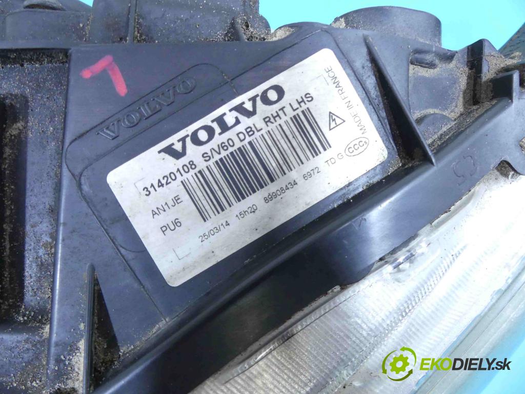 Volvo V60 I 2010-2018 2.4 D5 181KM automatic 133 kW 2400 cm3 5- světlo levý 31420108 (Klika dveří ostatní)