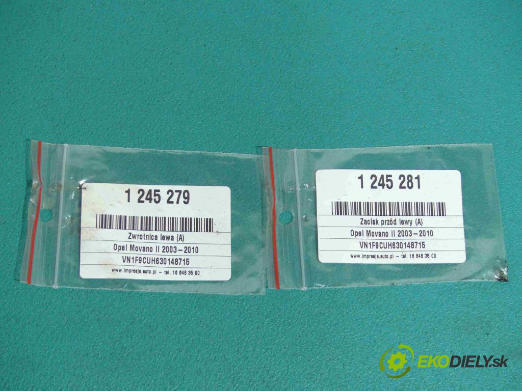 Opel Movano II 2003-2010 2.5 dci 114 HP manual 84 kW 2463 cm3 5- náboj ľavé  (Náboje)