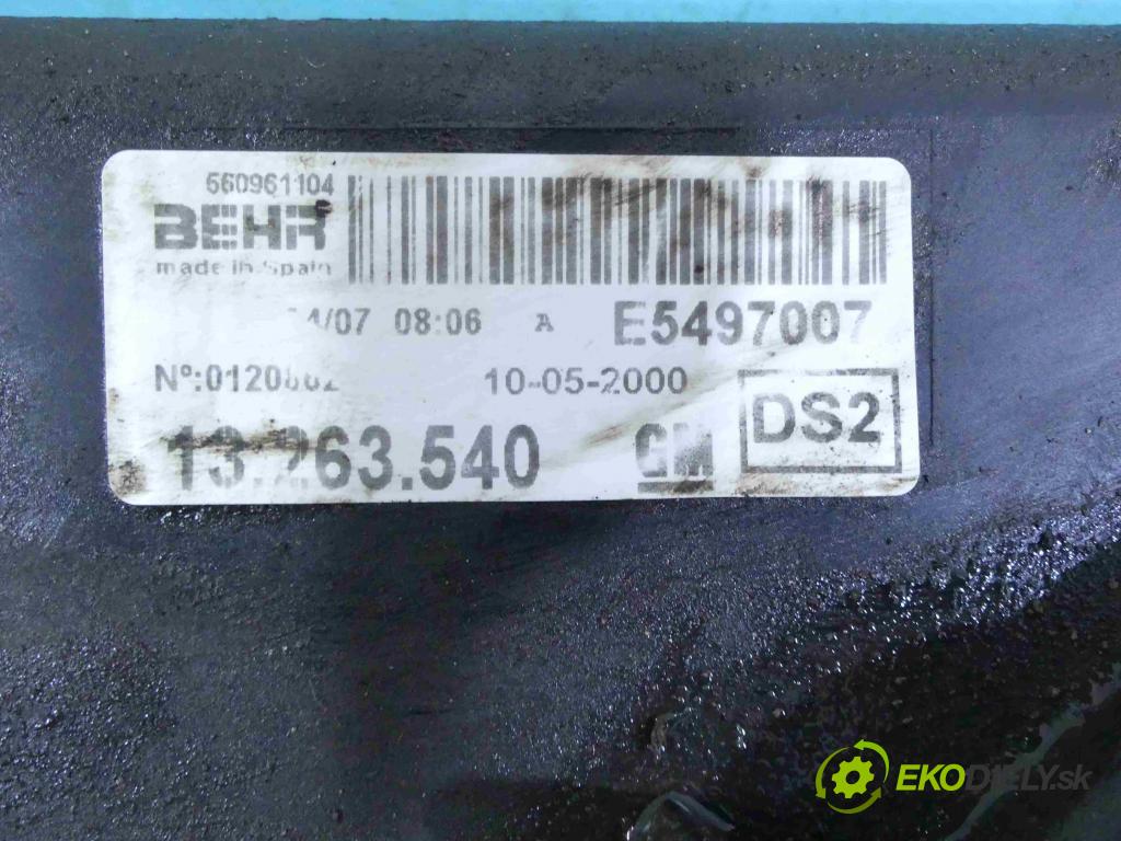 Opel Corsa D 2006-2014 1.2 16v 80 HP manual 59 kW 1229 cm3 3- Ventilátor chladiča 55702186