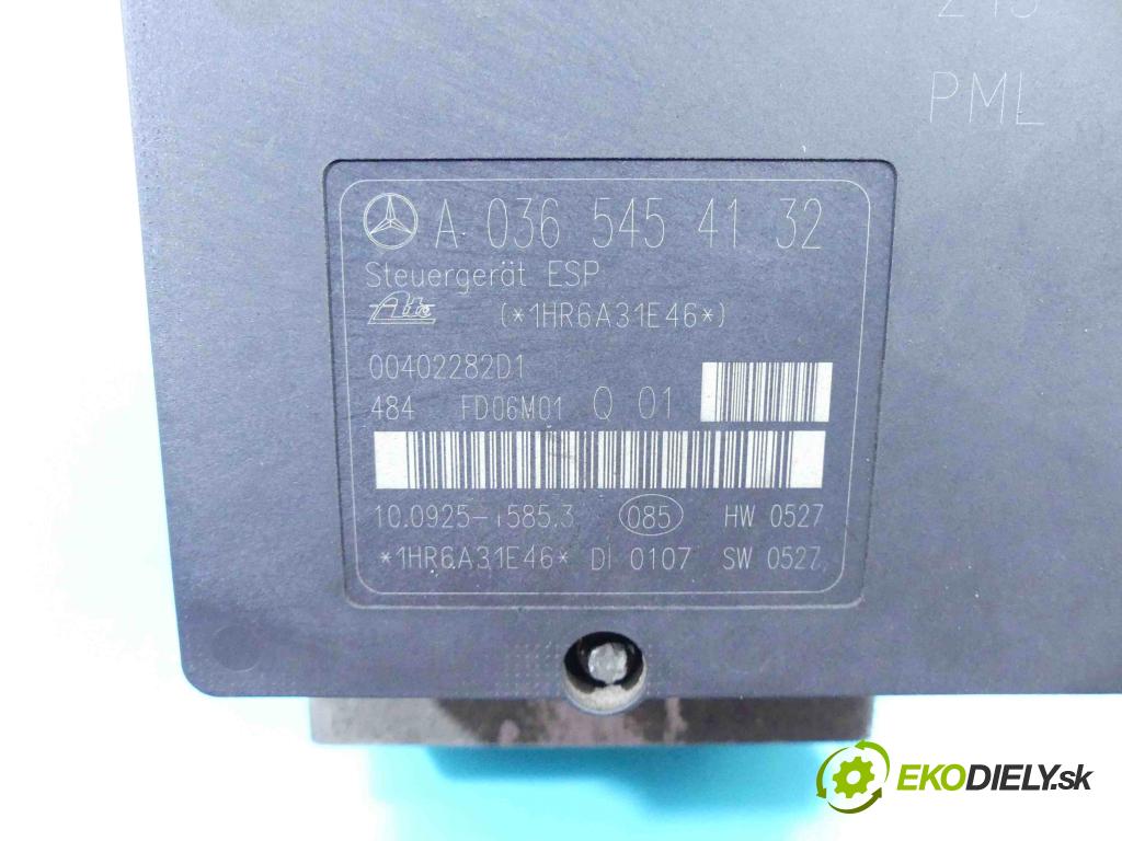 Mercedes CLK II C209 2002-2009 2,2.0 cdi 150 HP automatic 110 kW 2148 cm3 2- čerpadlo abs A0365454132 (Pumpy ABS)