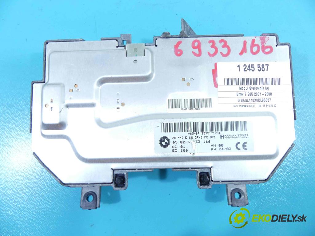 Bmw 7 E65 2001-2008 3.6 V8 272 HP automatic 200 kW 3600 cm3 4- modul riadiaca jednotka 6933166 (Ostatné)
