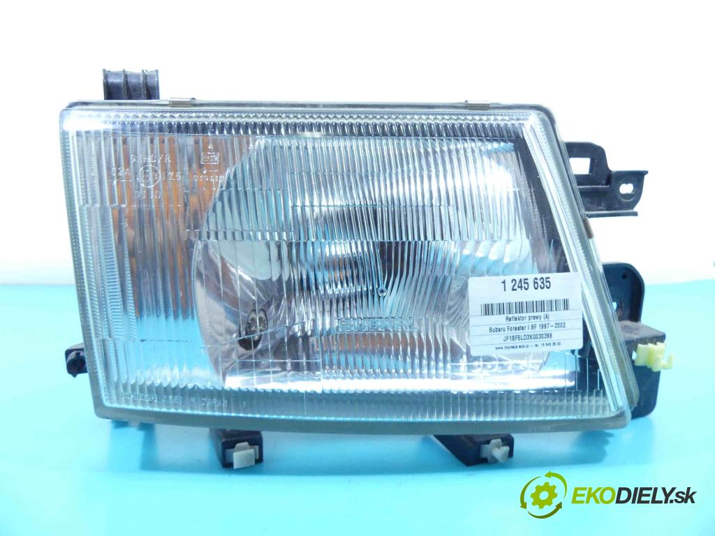 Subaru Forester I SF 1997-2002 2.0 boxer 170 HP manual 125 kW 1984 cm3 5- Reflektor: pravý  (Pravé)