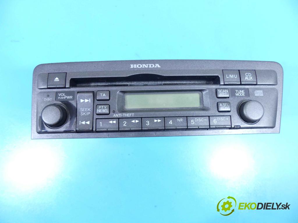 Honda Civic VII 2000-2006 1.6 16v 110 HP manual 81 kW 1590 cm3 5- Radio originál 39101-S6A-G510-M1