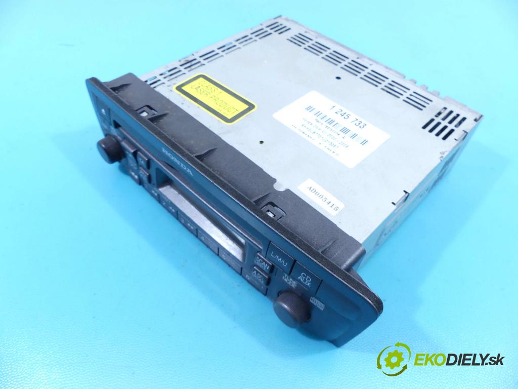 Honda Civic VII 2000-2006 1.6 16v 110 HP manual 81 kW 1590 cm3 5- Radio originál 39101-S6A-G510-M1