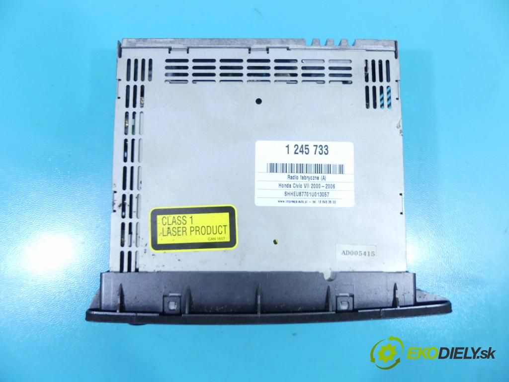 Honda Civic VII 2000-2006 1.6 16v 110 HP manual 81 kW 1590 cm3 5- Radio originál 39101-S6A-G510-M1