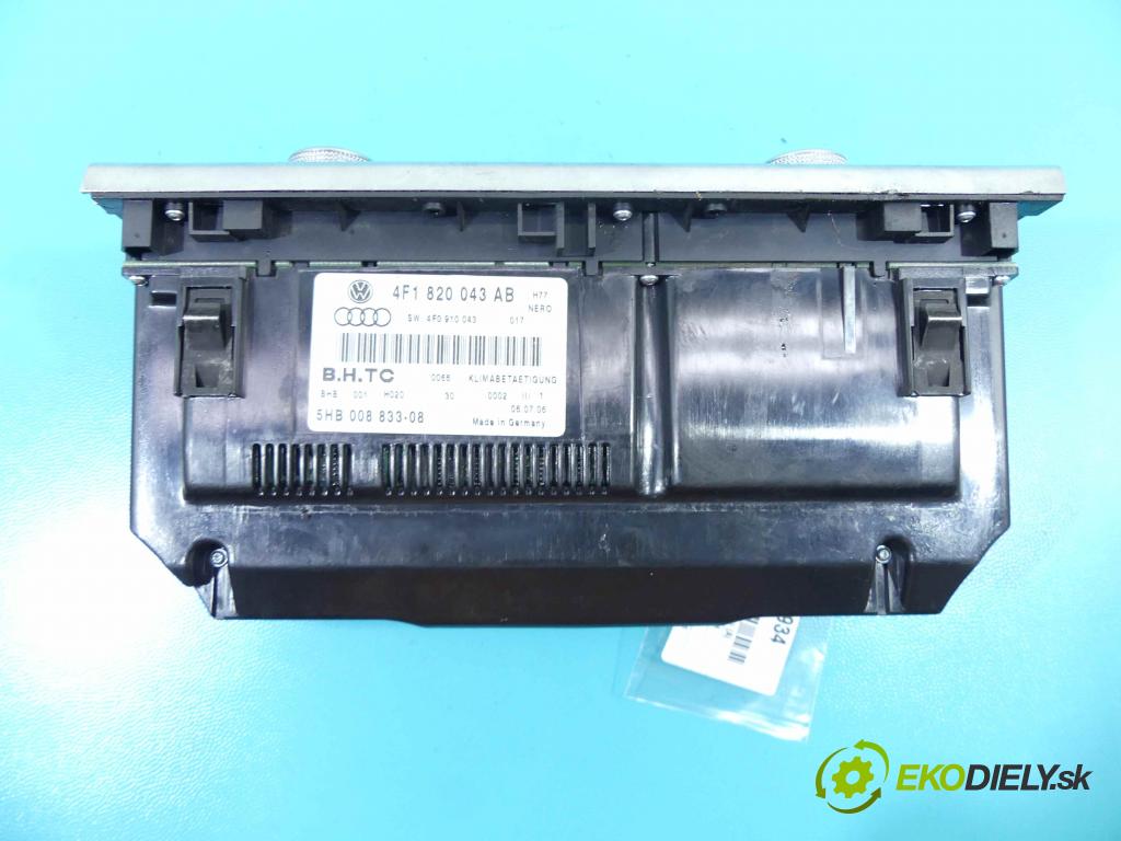 Audi A6 C6 2004-2011 3.0 tdi 232KM automatic 171 kW 2967 cm3 4- panel kúrenia 4F1820043AB