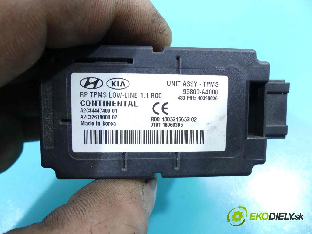 Kia Carens IV 2013-2019 1.7 crdi 141 HP automatic 104 kW 1685 cm3 5- modul riadiaca jednotka 95800-A4000 (Ostatné)
