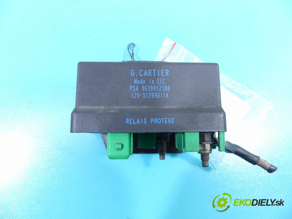 Peugeot 607 2.2 hdi 133 HP manual 98 kW 2179 cm3 4- Relé: 9639912580 (Relé)