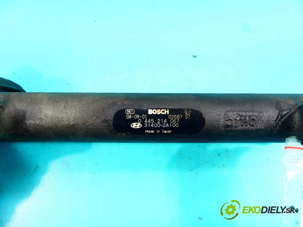 Kia Cerato 2004-2008 1.5 crdi 102 HP manual 75 kW 1493 cm3 5- lišta vstrekovacia 0445214067 (Vstrekovacie lišty)