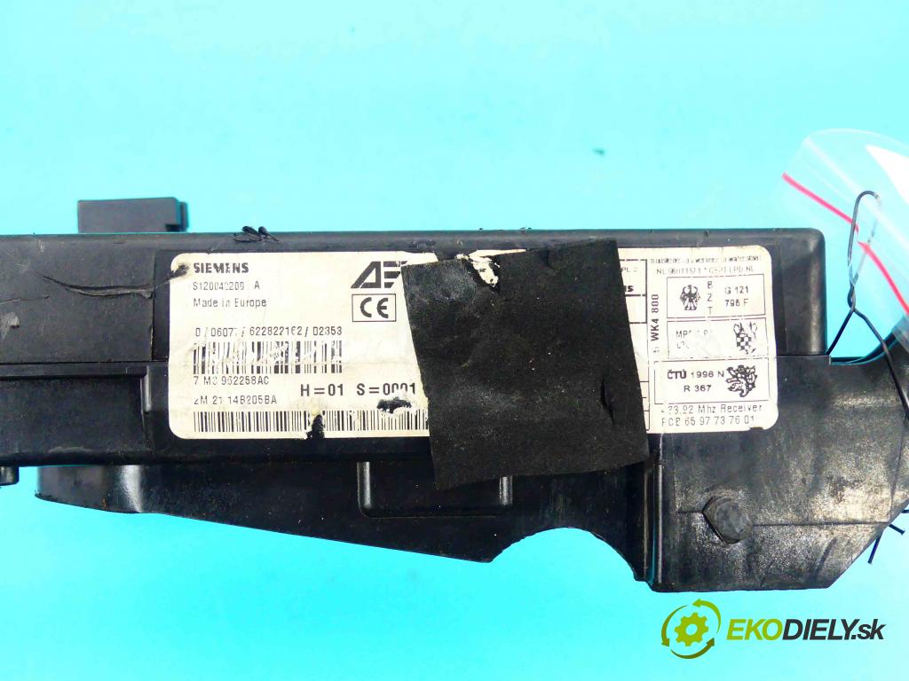 Vw Sharan I 1995-2010 2.0 8v 116 HP manual 85 kW 1984 cm3 5- modul riadiaca jednotka 7M3962258AC (Ostatné)