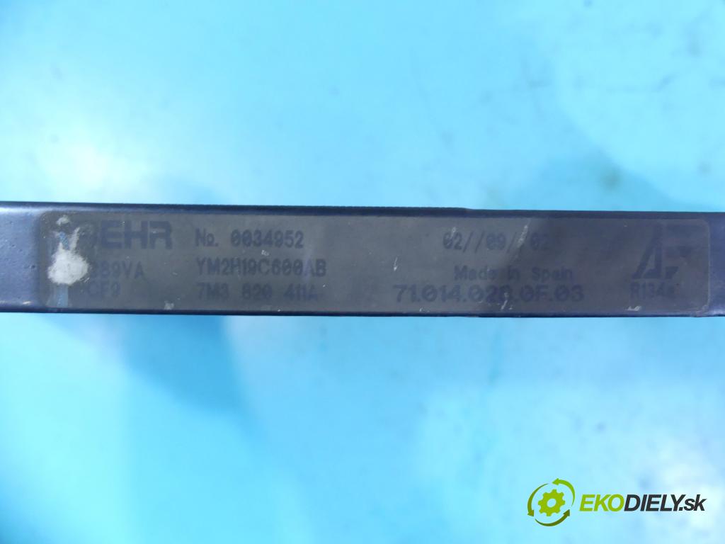 Vw Sharan I 1995-2010 2.0 8v 116 HP manual 85 kW 1984 cm3 5- chladič klimatizácie 7M3820411A (Chladiče klimatizácie)