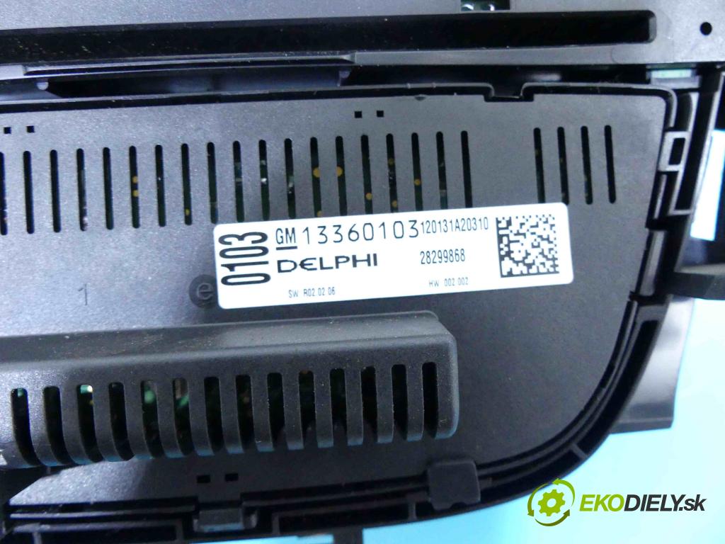 Opel Astra IV 2009-2015 1.4 T 140 HP manual 103 kW 1362 cm3 5- panel kúrenia 13360103
