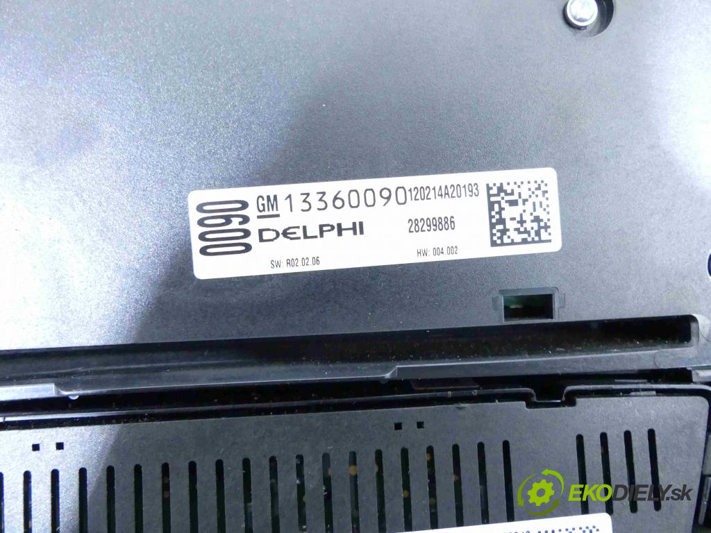 Opel Astra IV 2009-2015 1.4 T 140 HP manual 103 kW 1362 cm3 5- panel kúrenia 13360103