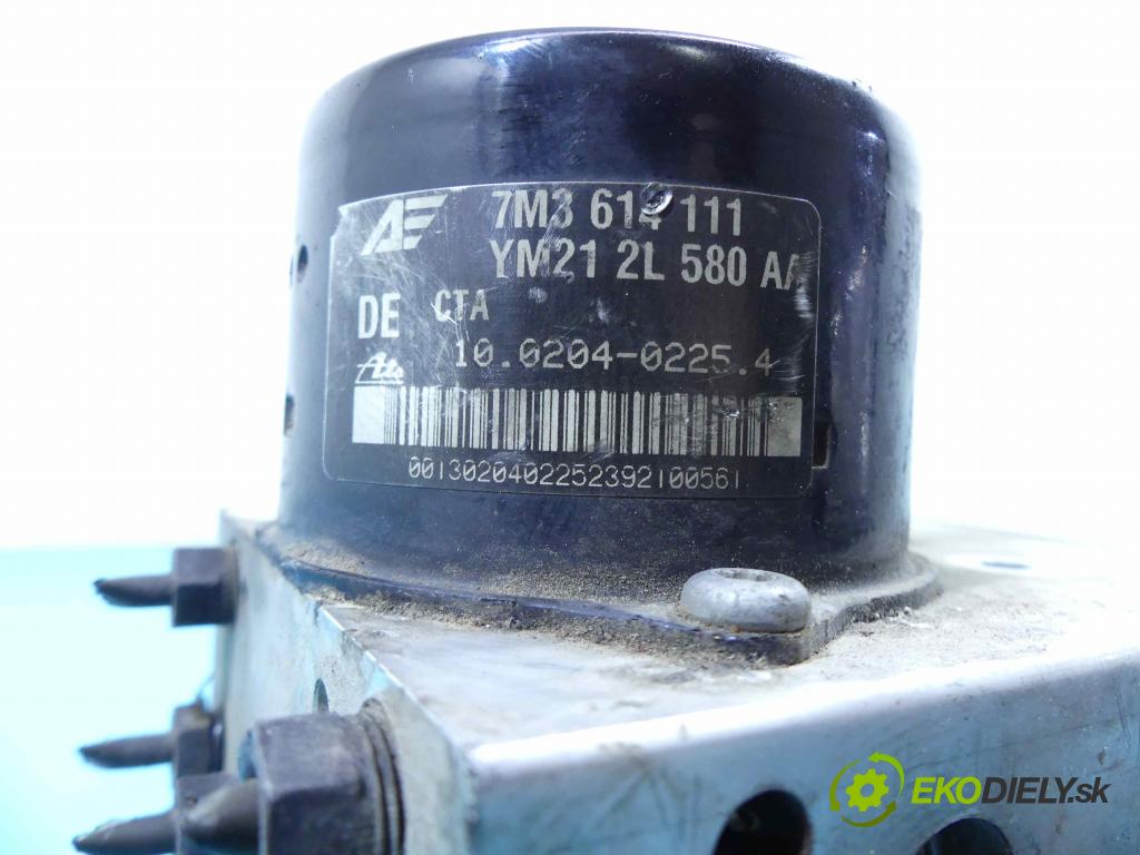 Vw Sharan I 1995-2010 2.0 8v 116 HP manual 85 kW 1984 cm3 5- čerpadlo abs 7M3614111 (Pumpy ABS)