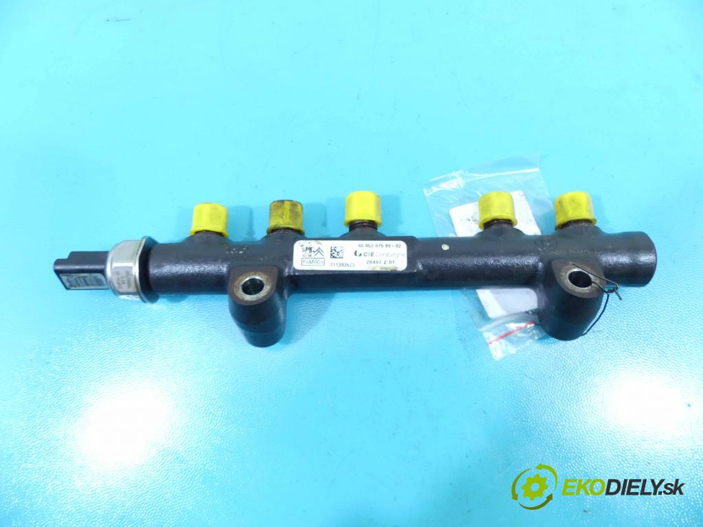 Peugeot Partner II 2008-2018 1.6 hdi 92 HP manual 68 kW 1560 cm3 5- lišta vstrekovacia 9685297580 (Vstrekovacie lišty)