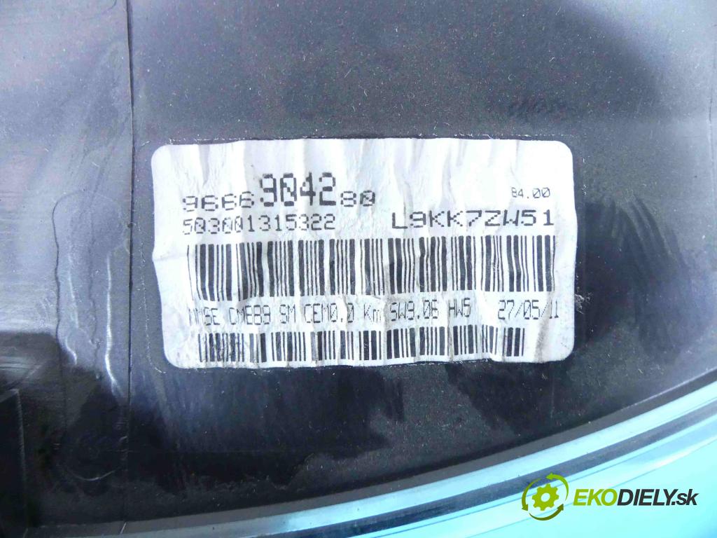 Peugeot Partner II 2008-2018 1.6 hdi 92 HP manual 68 kW 1560 cm3 5- prístrojovka/ budíky 9666904280 (Prístrojové dosky, displeje)