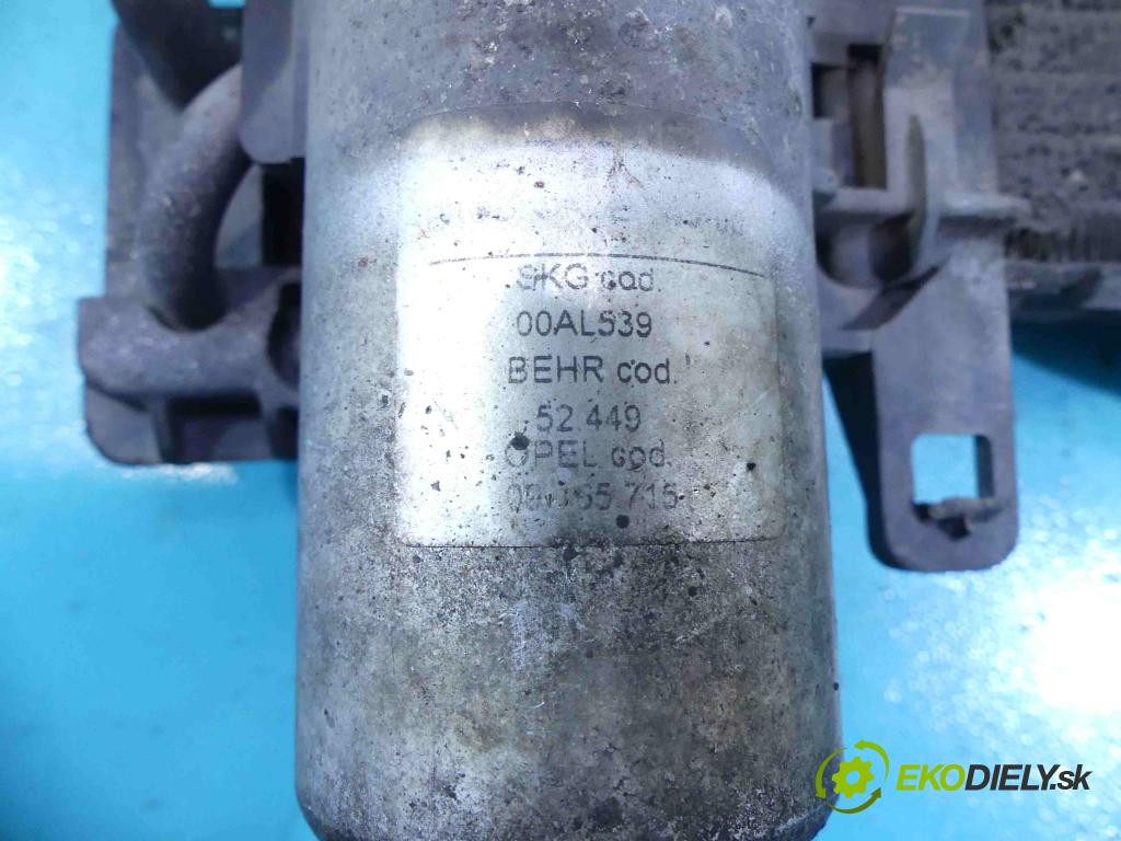 Opel Corsa C 2000-2006 1.7 dti 75 HP manual 55 kW 1686 cm3 3- chladič klimatizácie  (Chladiče klimatizácie)