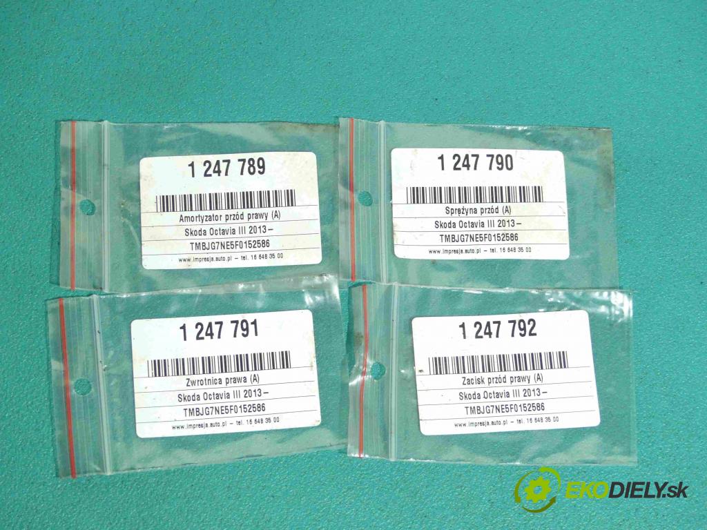 Skoda Octavia III 2013- 1.6 tdi 105 HP manual 77 kW 1598 cm3 5- náboj pravé  (Náboje)