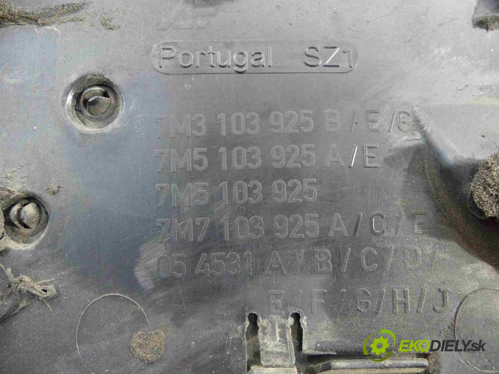 Vw Sharan I 1995-2010 1.9 tdi 116 hp manual 85 kW 1896 cm3 5- kryt motoru horní 7M3103925