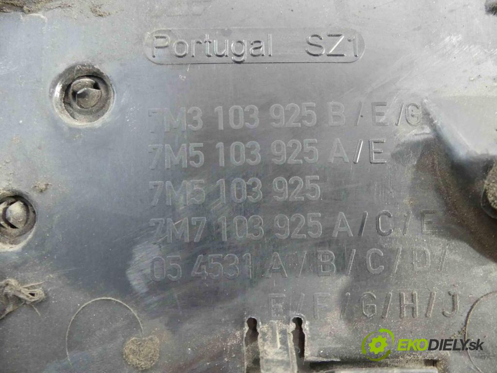 Vw Sharan I 1995-2010 1.9 tdi 116 hp manual 85 kW 1896 cm3 5- kryt motoru horní 7M3103925