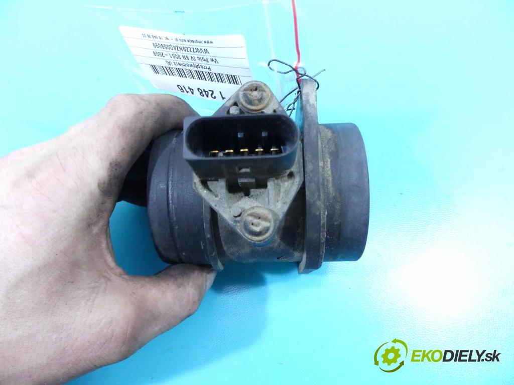 Vw Polo IV 9N 2001-2009 1.9 tdi 101 HP manual 74 kW 1896 cm3 3- průtokoměr: 0281002531 (Váhy vzduchu)