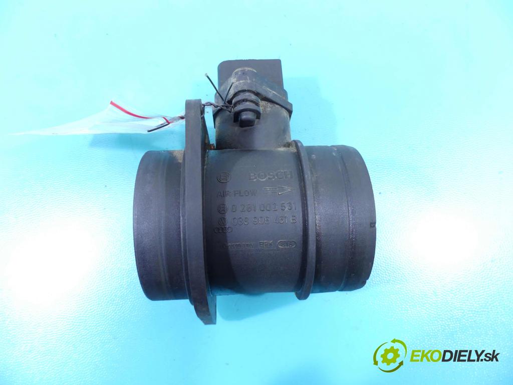 Vw Polo IV 9N 2001-2009 1.9 tdi 101 HP manual 74 kW 1896 cm3 3- průtokoměr: 0281002531 (Váhy vzduchu)