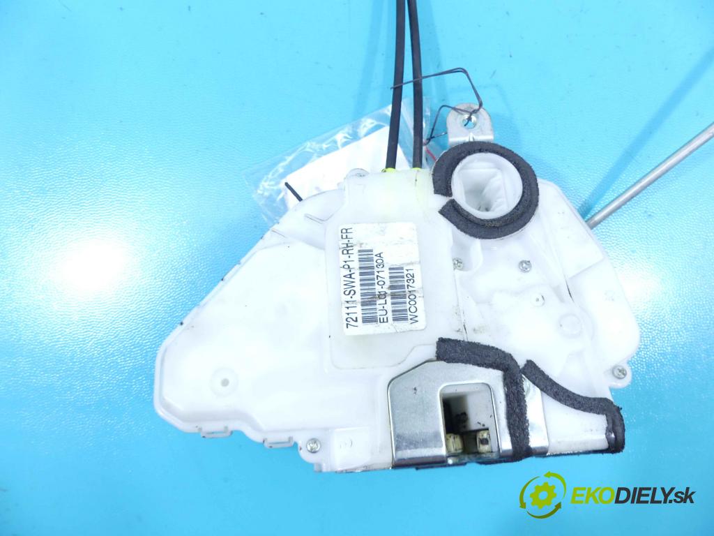 Honda CR-V III 2006-2011 2.2 i-DTEC 150 hp manual 110 kW 2199 cm3 5- zámek přední pravý 72111-SWA
