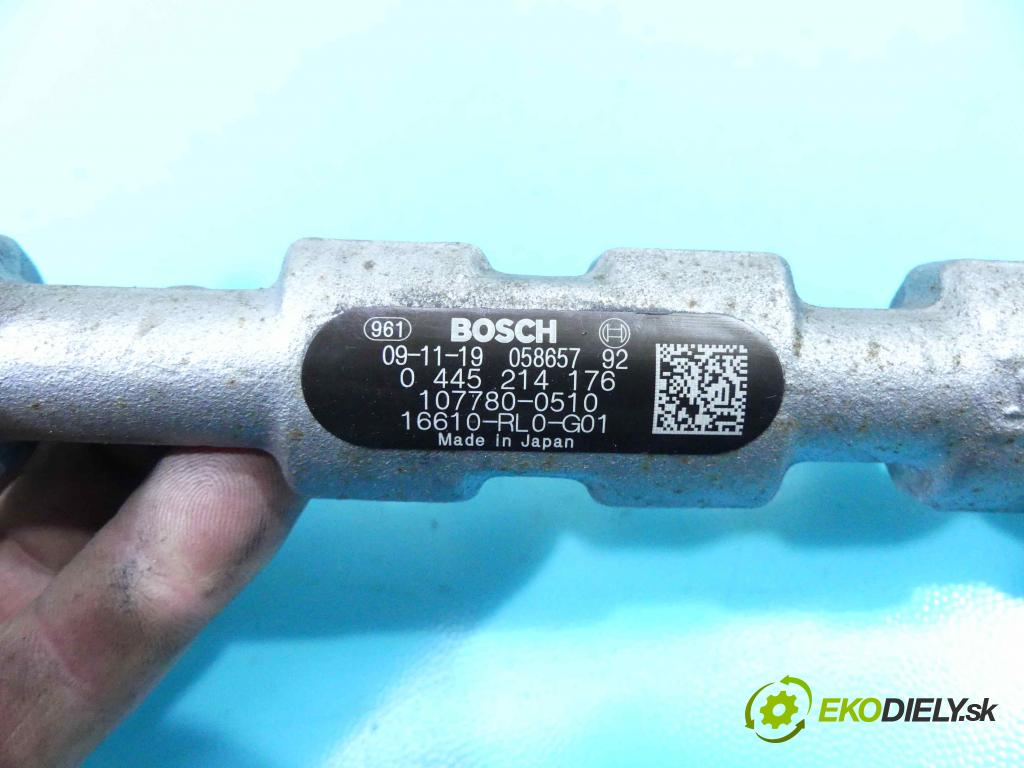 Honda CR-V III 2006-2011 2.2 i-DTEC: 150 HP manual 110 kW 2199 cm3 5- lišta vstrekovacia 0445214176 (Vstrekovacie lišty)