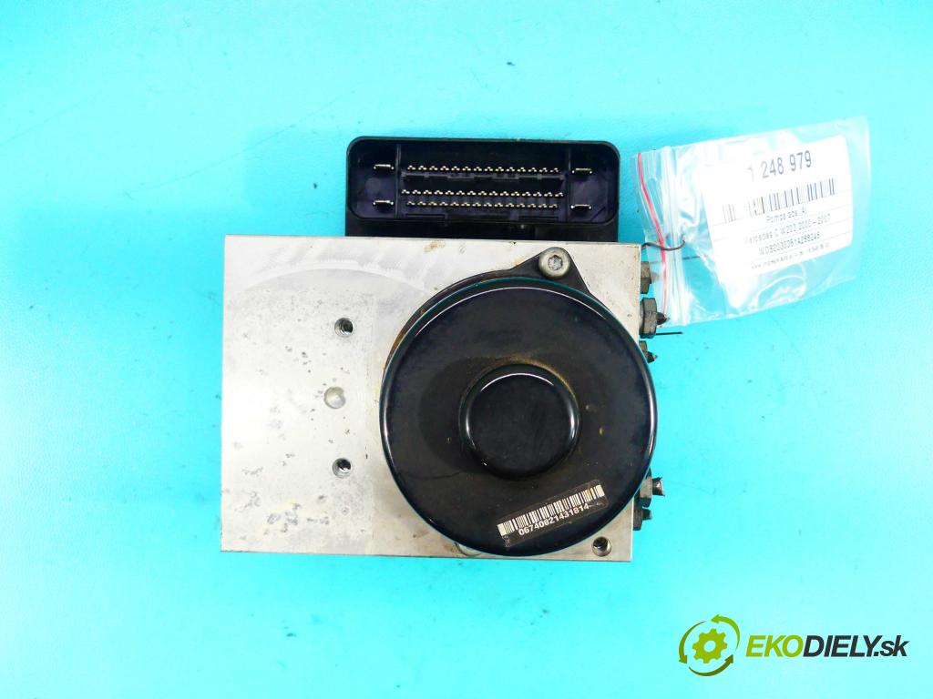 Mercedes C W203 2000-2007 2.0 16v (111951) 129 HP manual 95 kW 1998 cm3 4- čerpadlo abs A2095450232 (Pumpy ABS)
