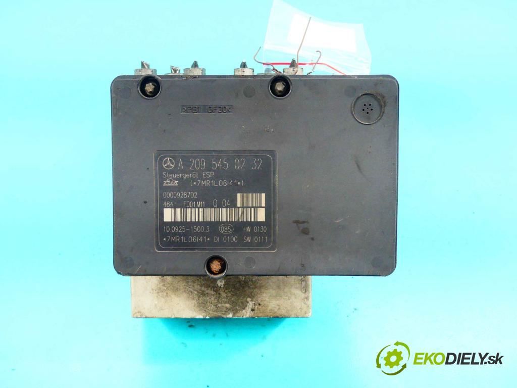Mercedes C W203 2000-2007 2.0 16v (111951) 129 HP manual 95 kW 1998 cm3 4- čerpadlo abs A2095450232 (Pumpy ABS)