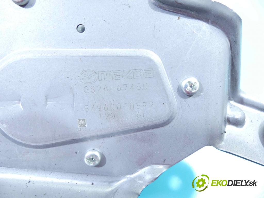 Mazda 6 II GH 2007-2012 2.2 citd 179KM manual 132 kW 2184 cm3 5- motor stieračov zadné 849600-0572