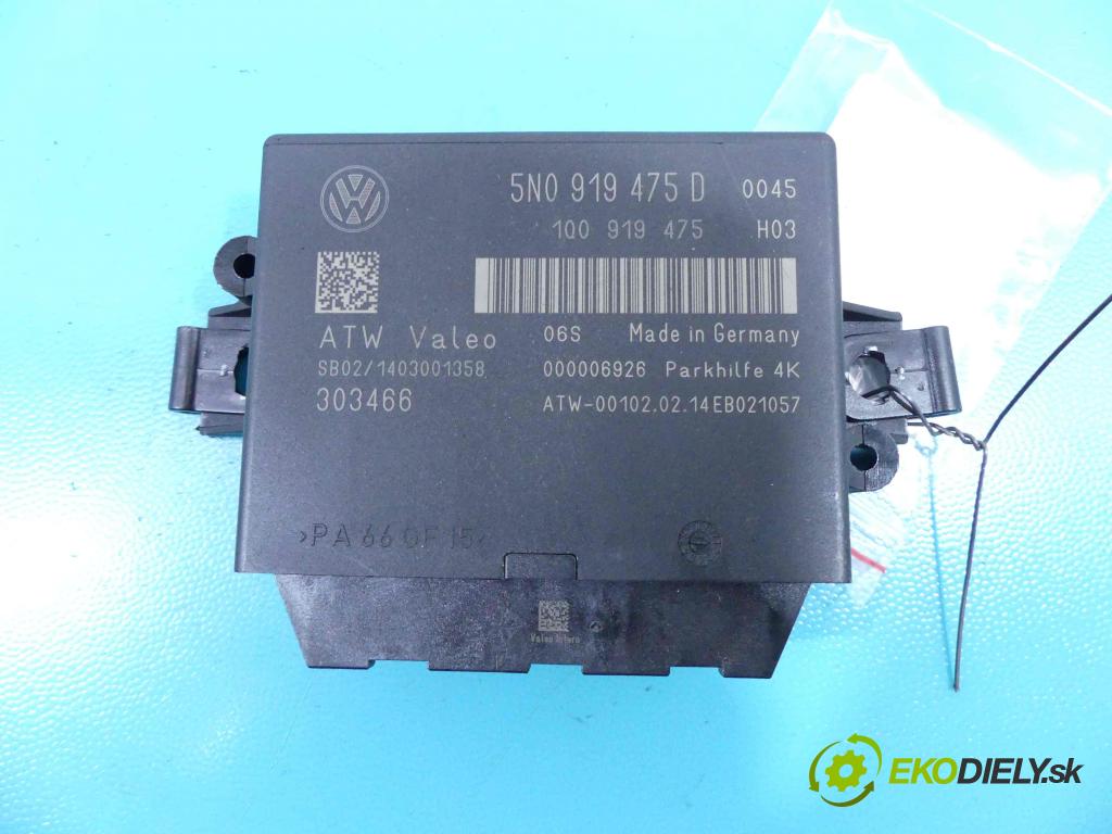 Vw Touran I 2003-2015 2.0 tdi 177 HP automatic 130 kW 1968 cm3 5- modul riadiaca jednotka 5N0919475D (Ostatné)