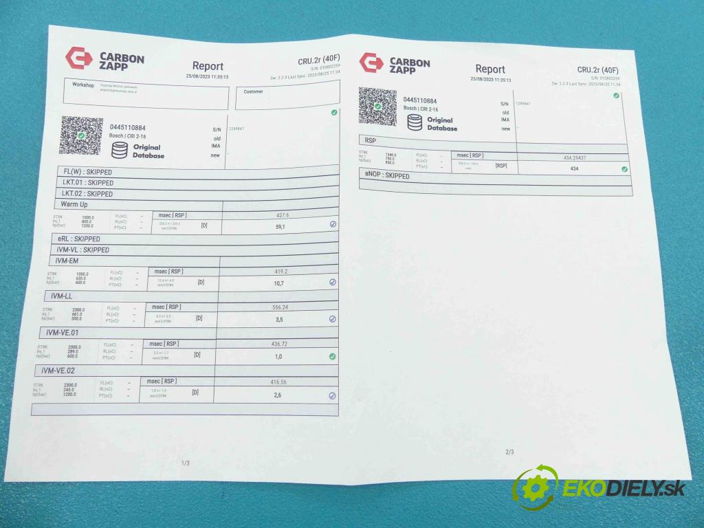 Nissan Atleon II 2000-2013 3.0 dci 150 HP manual 110 kW 2953 cm3 2- vstrek 0445110884 (Vstrekovače)