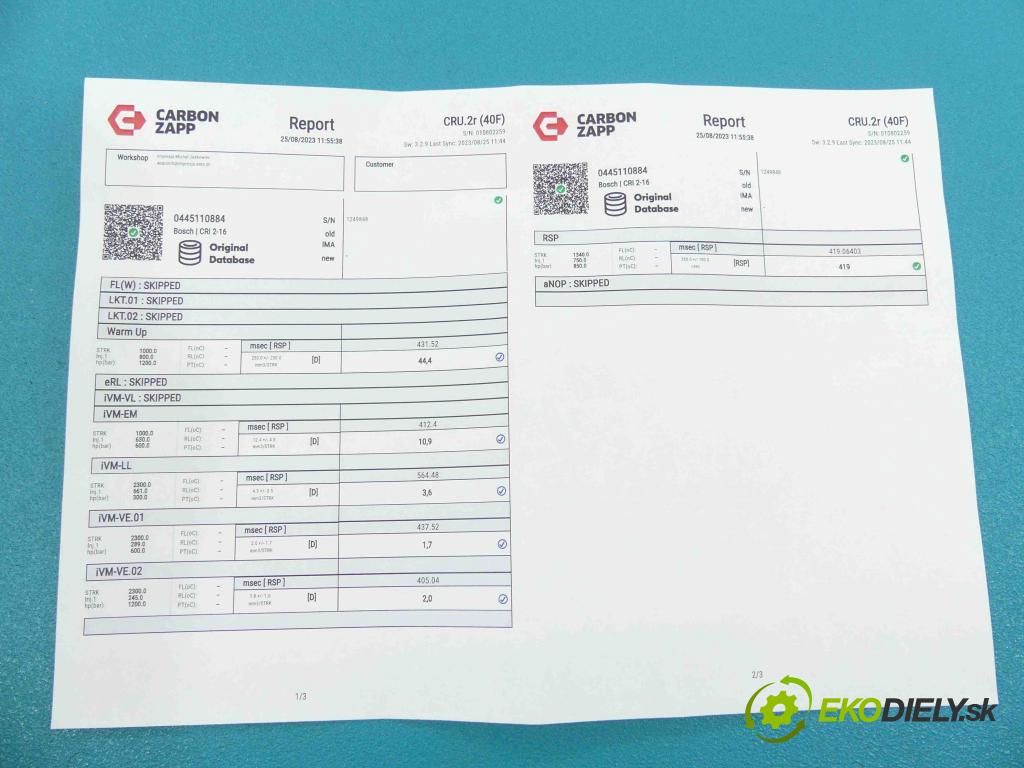 Nissan Atleon II 2000-2013 3.0 dci 150 HP manual 110 kW 2953 cm3 2- vstrek 0445110884 (Vstrekovače)