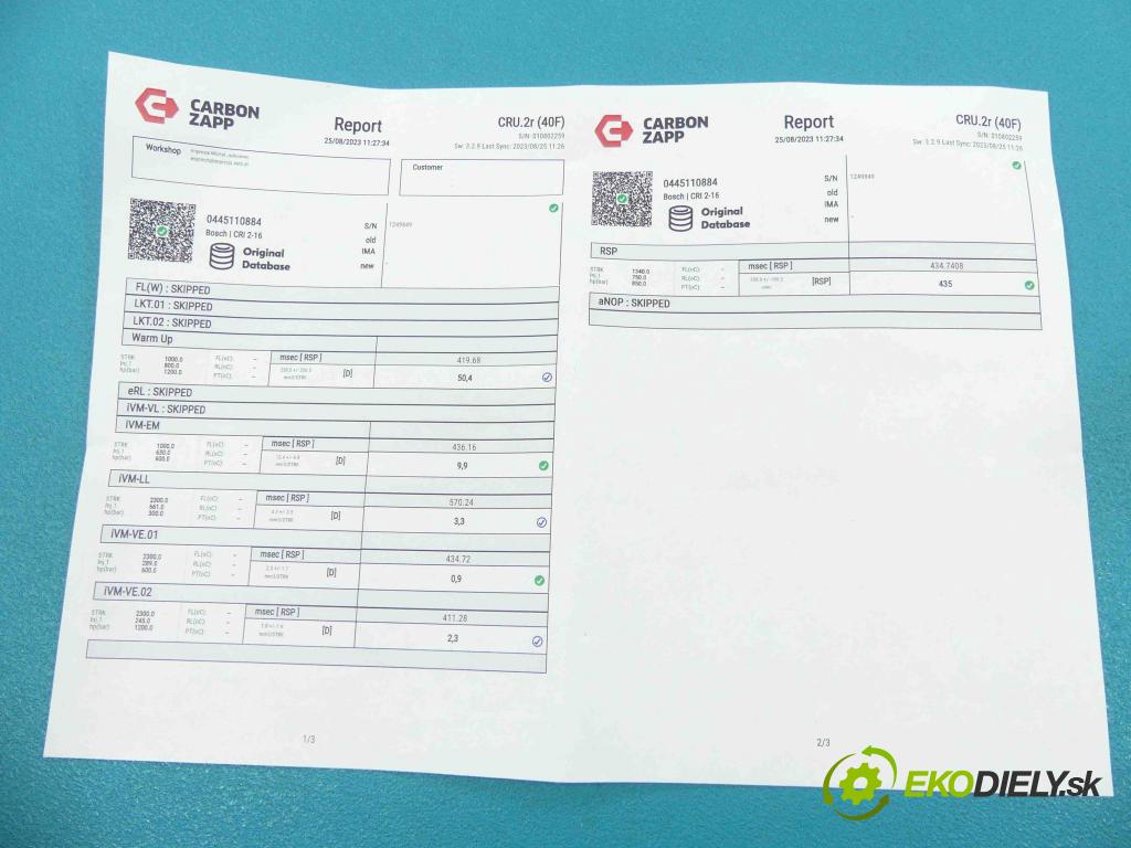 Nissan Atleon II 2000-2013 3.0 dci 150 HP manual 110 kW 2953 cm3 2- vstrek 0445110884 (Vstrekovače)